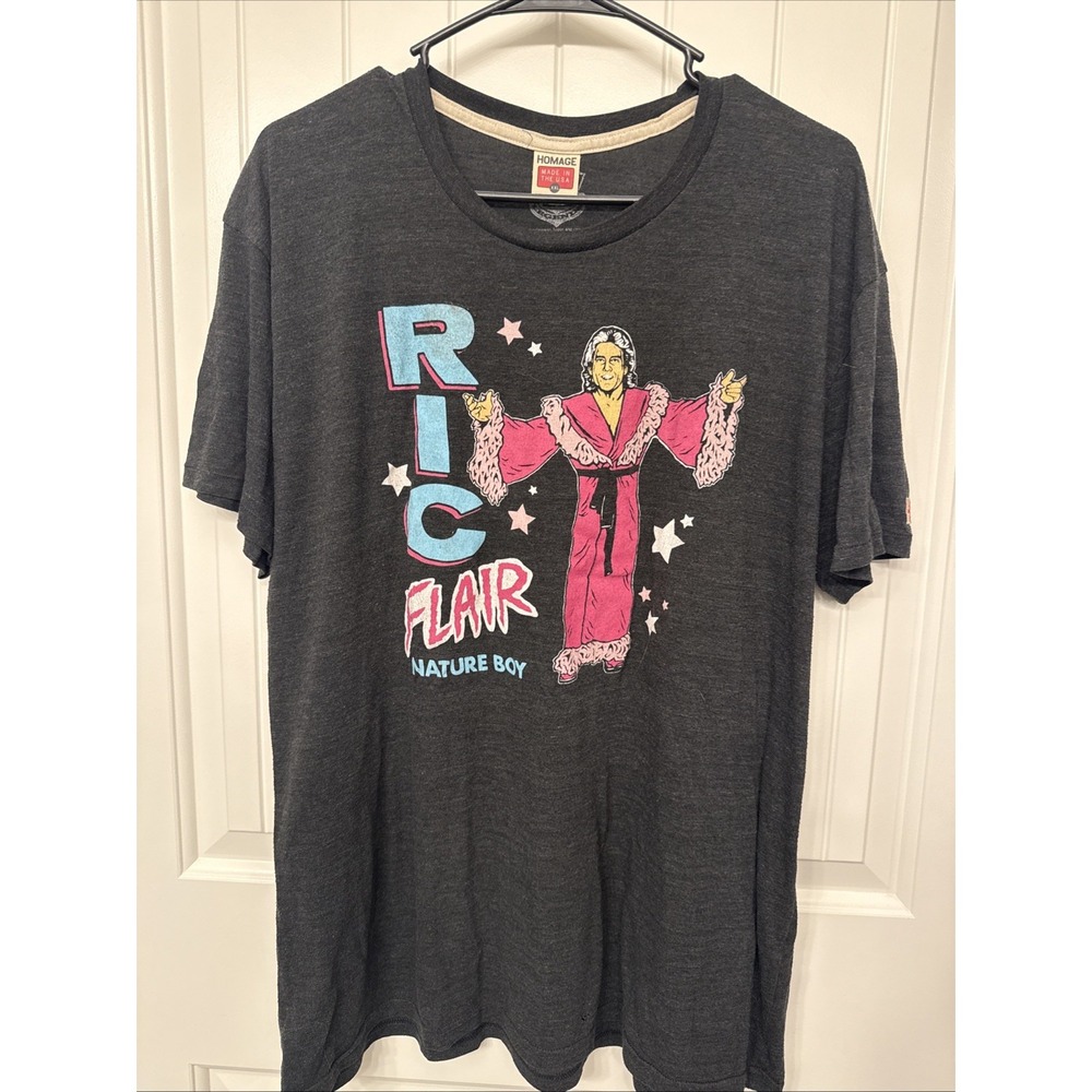WWE Homage Mens XXL Nature Boy Ric Flair Black T-shirt